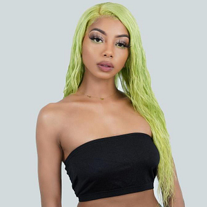 Emerald Green Front Lace Wig