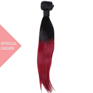 Raspberry Ombre Straight Extensions