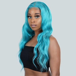 Teal Temptress Front Lace Wig